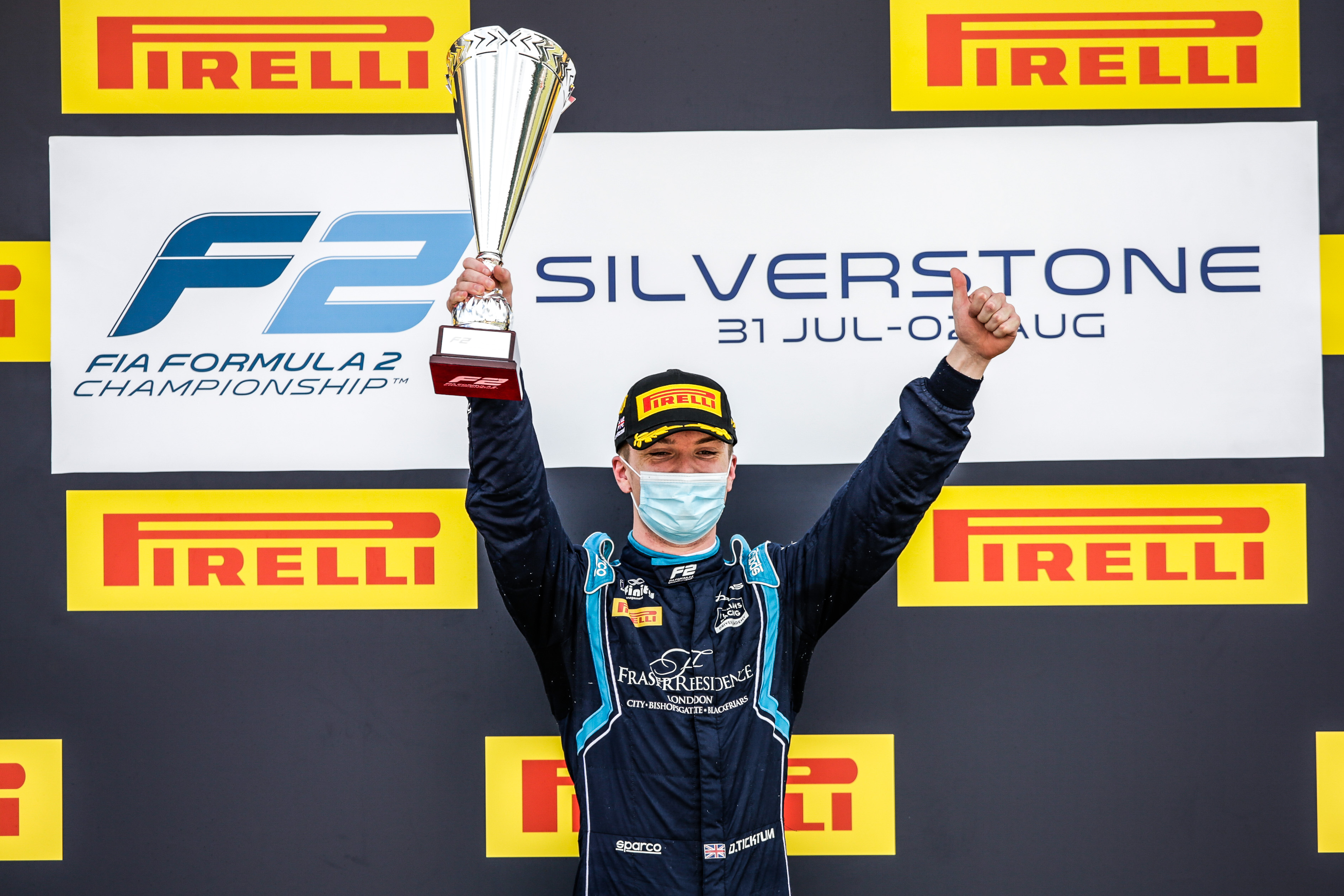 SLICK WIN FOR DAMS F2 LUCAS OIL CAR AT SILVERSTONE