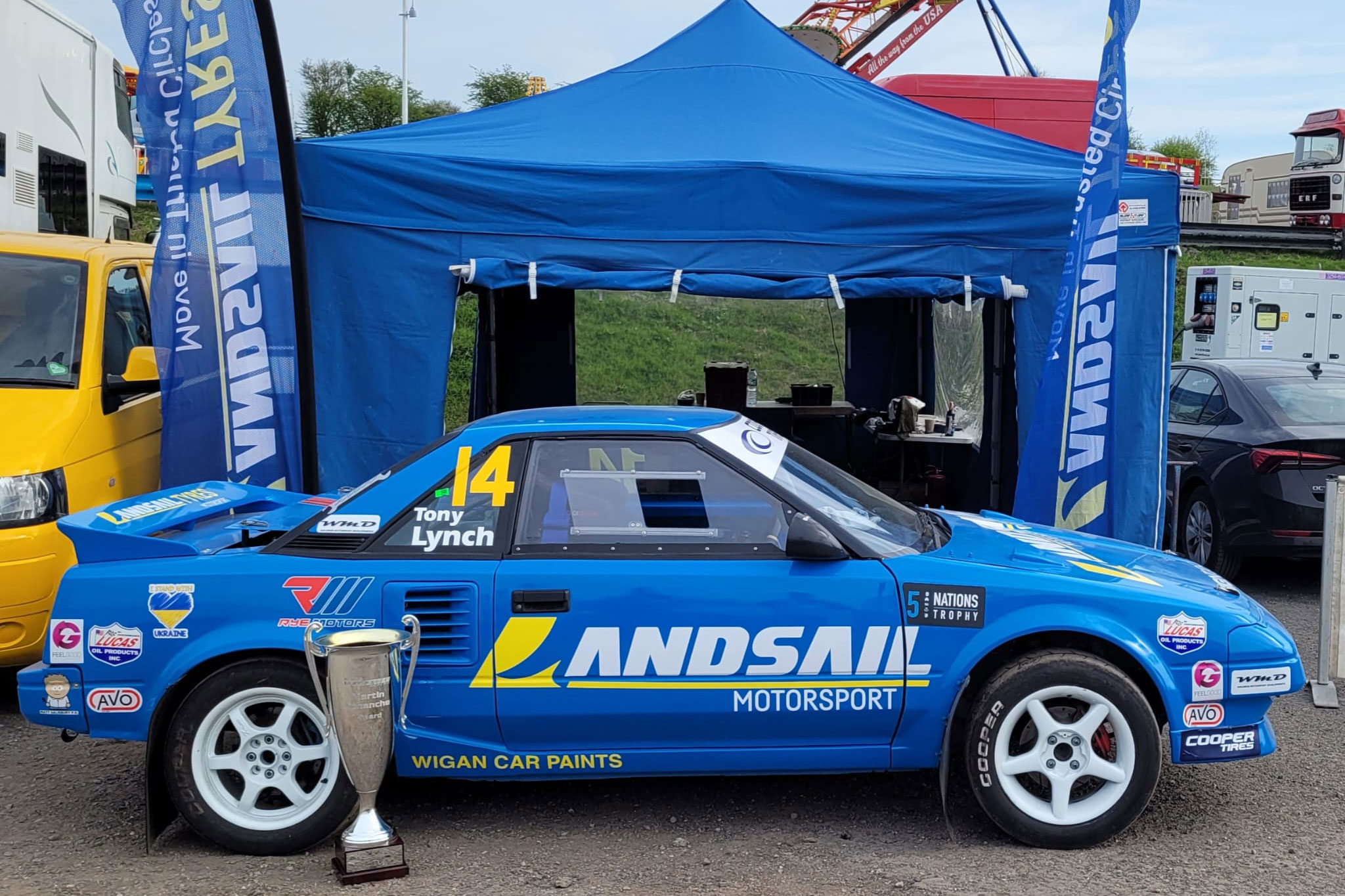 LTony Lynch and his Lucas Oil-sponsored MR2